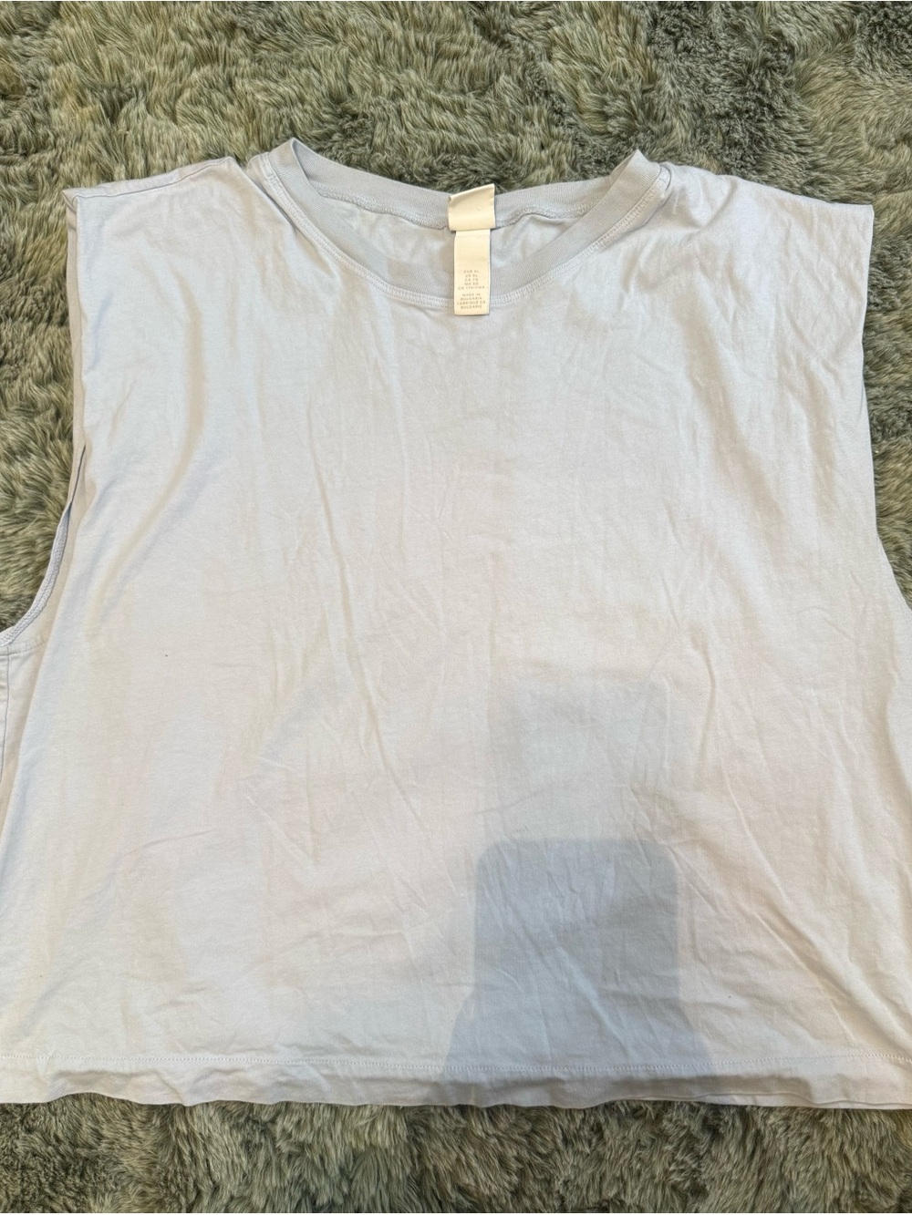 H&M Light Blue Sleeveless Crewneck Tank